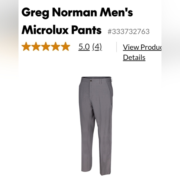 Greg Norman Microlux Golf Pant - Picture 5 of 9